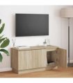 vidaXL TV Cabinet Sonoma Oak 100 x 38 x 49 cm Engineered Wood
