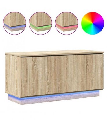 vidaXL TV Cabinet Sonoma Oak 100 x 38 x 49 cm Engineered Wood