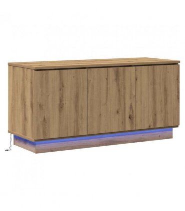 vidaXL TV Cabinet Artisan Oak 100 x 38 x 49 cm Engineered Wood