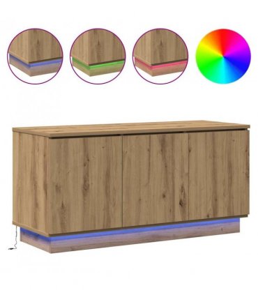 vidaXL TV Cabinet Artisan Oak 100 x 38 x 49 cm Engineered Wood