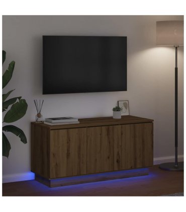 vidaXL TV Cabinet Artisan Oak 100 x 38 x 49 cm Engineered Wood