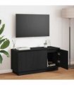 vidaXL TV Cabinet Black Oak 100 x 38 x 49 cm Engineered Wood