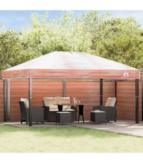 vidaXL Gazebo Cover Replacement Transparent 400 x 300 x 32 cm PVC — Size: 4 x 3 m, Model: Single tier roof