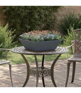 vidaXL Garden Planter 5 pcs Anthracite 50 x 50 x 15 cm