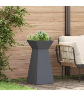 vidaXL Pillar Planter Anthracite 35 x 35 x 73 cm