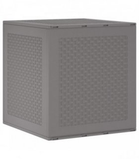 vidaXL Storage Box Light Grey 55 x 53 x 57 cm Polypropylene