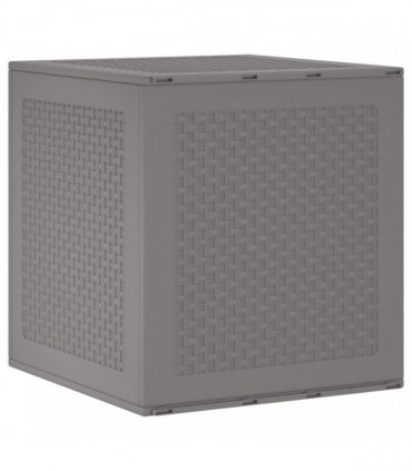 vidaXL Storage Box Light Grey 55 x 53 x 57 cm Polypropylene