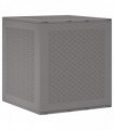 vidaXL Storage Box Light Grey 55 x 53 x 57 cm Polypropylene