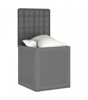 vidaXL Storage Box Light Grey 55 x 53 x 57 cm Polypropylene