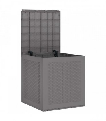vidaXL Storage Box Light Grey 55 x 53 x 57 cm Polypropylene