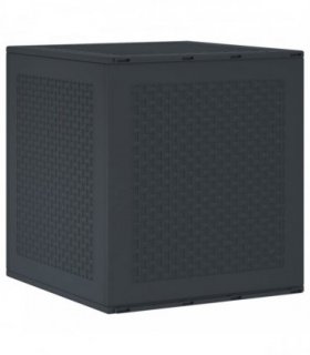 vidaXL Storage Box Anthracite 55 x 53 x 57 cm Polypropylene