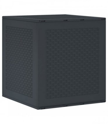 vidaXL Storage Box Anthracite 55 x 53 x 57 cm Polypropylene