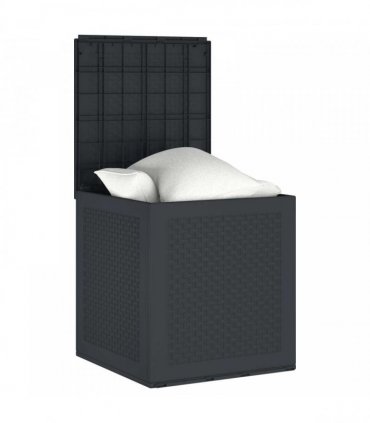 vidaXL Storage Box Anthracite 55 x 53 x 57 cm Polypropylene