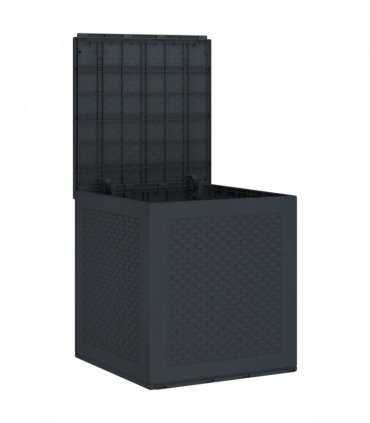 vidaXL Storage Box Anthracite 55 x 53 x 57 cm Polypropylene