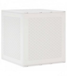 vidaXL Storage Box with Storage White 55 x 53 x 57 cm Polypropylene