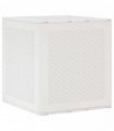 vidaXL Storage Box with Storage White 55 x 53 x 57 cm Polypropylene