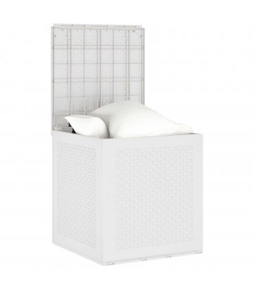 vidaXL Storage Box with Storage White 55 x 53 x 57 cm Polypropylene