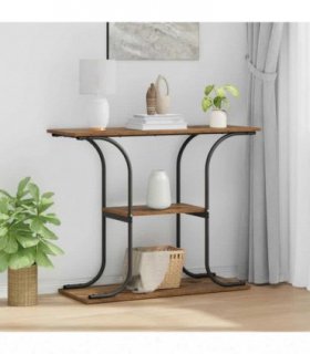 vidaXL Console Table Old Wood 101 x 35 x 80.5 cm Engineered Wood