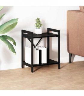 vidaXL Bookshelf Black Oak 40 x 30 x 50 cm Engineered Wood — Size: 40 x 30 x 48.5 cm