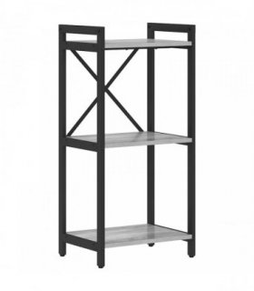 vidaXL Bookshelf Grey sonoma 40 x 30 x 85 cm Engineered Wood — Size: 40 x 30 x 83 cm