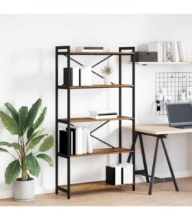 vidaXL Bookshelf Old wood 80 x 30 x 155 cm Engineered Wood — Size: 80 x 30 x 153 cm