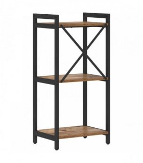 vidaXL Bookshelf Old wood 40 x 30 x 85 cm Engineered Wood — Size: 40 x 30 x 83 cm