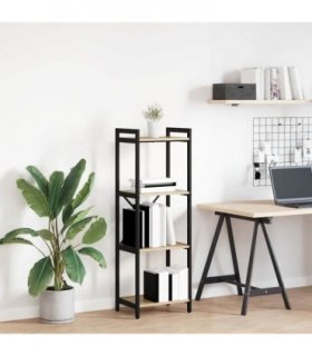 vidaXL Bookshelf Sonoma Oak 40 x 30 x 119 cm Engineered Wood — Size: 40 x 30 x 118 cm