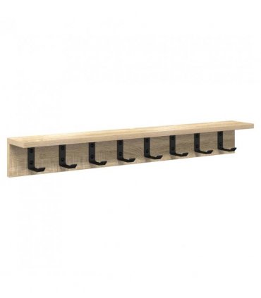 vidaXL Wall-Mounted Coat Rack Sonoma Oak 80 x 10.5 x 10.5 cm