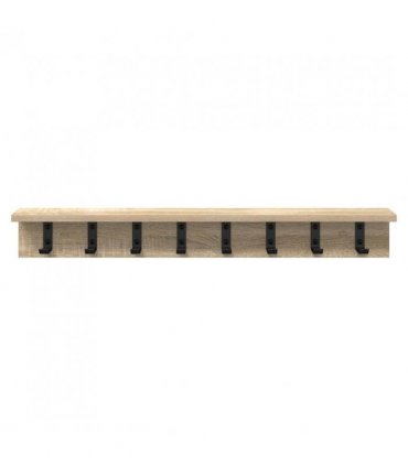 vidaXL Wall-Mounted Coat Rack Sonoma Oak 80 x 10.5 x 10.5 cm