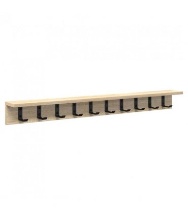 vidaXL Wall-Mounted Coat Rack Sonoma Oak 100 x 10.5 x 10.5 cm
