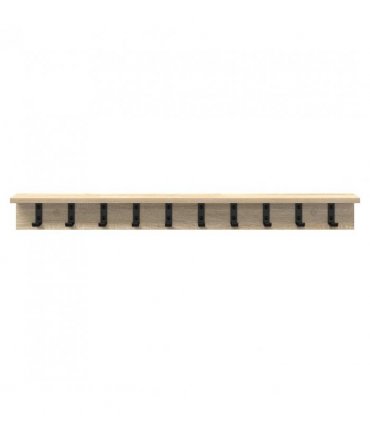 vidaXL Wall-Mounted Coat Rack Sonoma Oak 100 x 10.5 x 10.5 cm