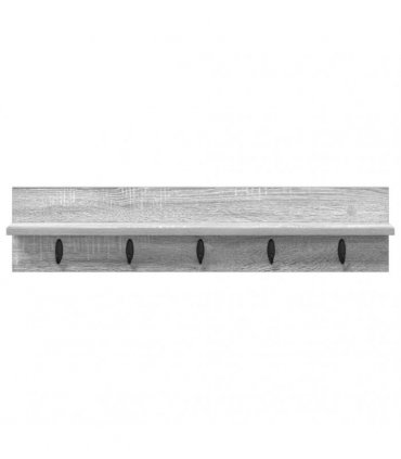 vidaXL Wall-Mounted Coat Rack Grey Sonoma 80 x 10.5 x 18 cm