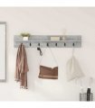 vidaXL Wall-Mounted Coat Rack Concrete Grey 100 x 10.5 x 18 cm