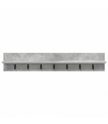 vidaXL Wall-Mounted Coat Rack Concrete Grey 100 x 10.5 x 18 cm