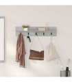 vidaXL Wall-Mounted Coat Rack Concrete Grey 80 x 10.5 x 18 cm