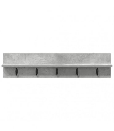 vidaXL Wall-Mounted Coat Rack Concrete Grey 80 x 10.5 x 18 cm