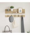 vidaXL Wall-Mounted Coat Rack with Shelf Sonoma Oak 90 x 15 x 36 cm