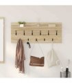 vidaXL Wall-Mounted Coat Rack with Shelf Sonoma Oak 100 x 40 x 12 cm
