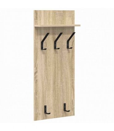 vidaXL Wall-Mounted Coat Rack with Shelf Sonoma Oak 40 x 10 x 90 cm