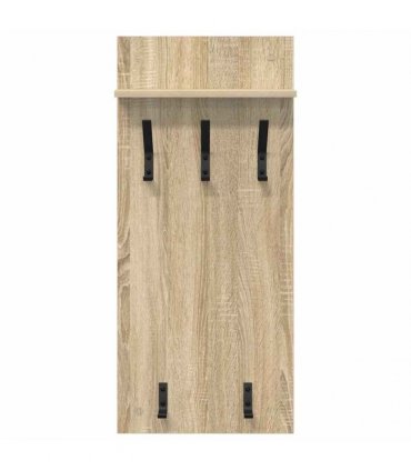 vidaXL Wall-Mounted Coat Rack with Shelf Sonoma Oak 40 x 10 x 90 cm