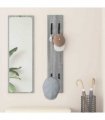 vidaXL Wall-Mounted Coat Rack Grey Sonoma 20 x 1.5 x 100 cm