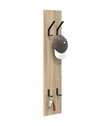 vidaXL Wall-Mounted Coat Rack Sonoma oak 20 x 1.5 x 100 cm