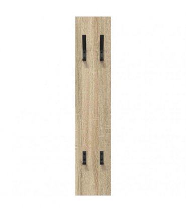 vidaXL Wall-Mounted Coat Rack Sonoma oak 20 x 1.5 x 100 cm