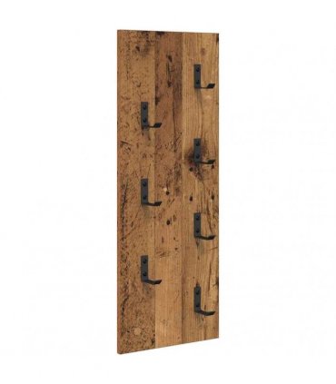 vidaXL Wall-Mounted Coat Rack Wall-mounted Old Wood 30 x 1.5 x 80 cm
