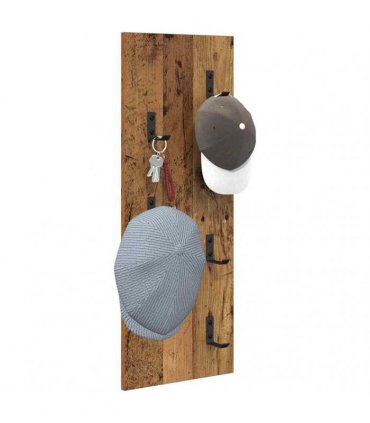 vidaXL Wall-Mounted Coat Rack Wall-mounted Old Wood 30 x 1.5 x 80 cm