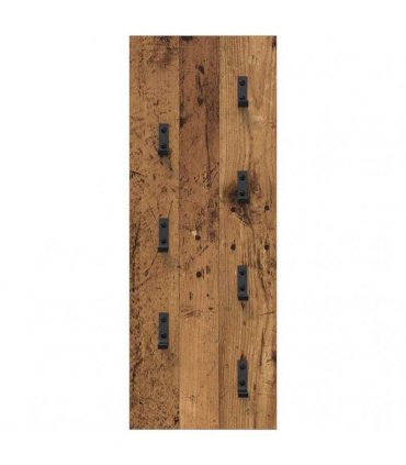 vidaXL Wall-Mounted Coat Rack Wall-mounted Old Wood 30 x 1.5 x 80 cm