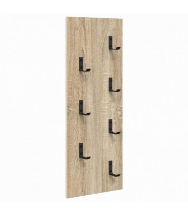 vidaXL Wall-Mounted Coat Rack Wall-mounted Sonoma Oak 30 x 1.5 x 80 cm