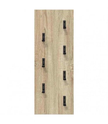 vidaXL Wall-Mounted Coat Rack Wall-mounted Sonoma Oak 30 x 1.5 x 80 cm