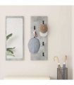 vidaXL Wall-Mounted Coat Rack Concrete Grey 30 x 1.5 x 80 cm