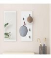 vidaXL Wall-Mounted Coat Rack White 30 x 1.5 x 80 cm Engineered wood